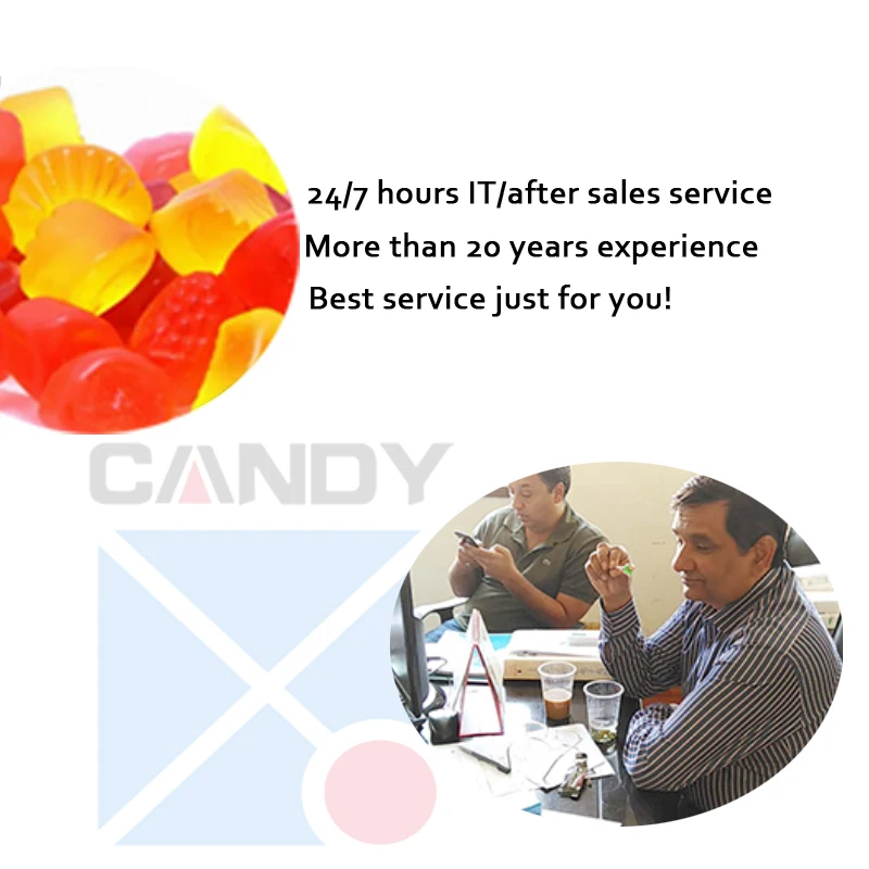 Auto Gummy QQ Candy Making Machine Jelly Candy Production line