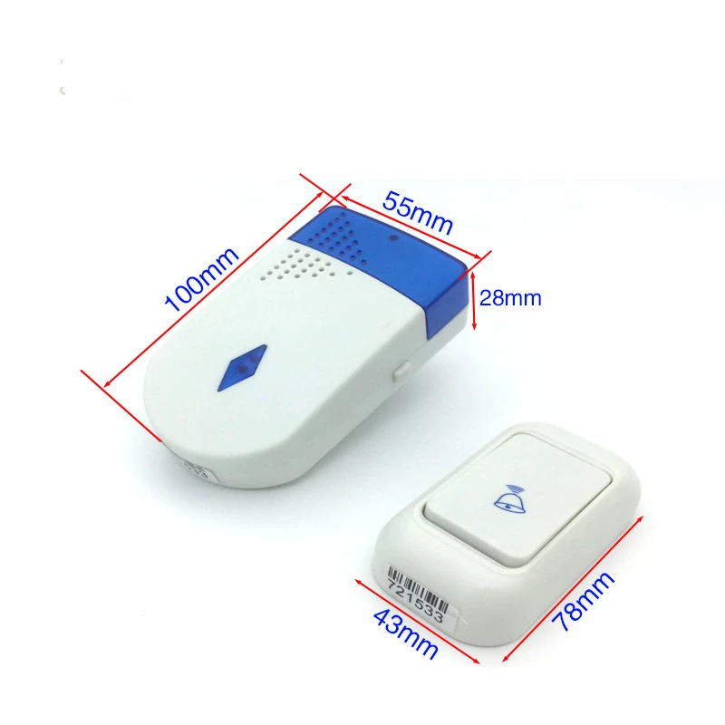 ST Wireless Doorbell Battery Powered Door Bell 36 Songs Home Welcome Door Chimes