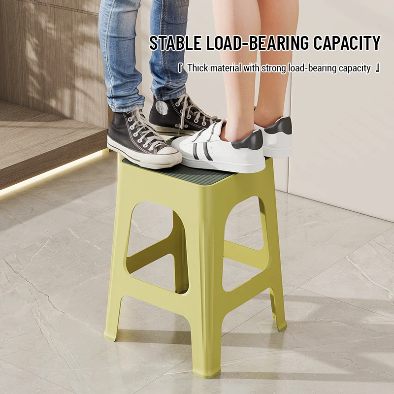 China Manufacturers High Quality Plastic Stool Multi-specification Durable Stackable Colorful High Step Plastic  Stool