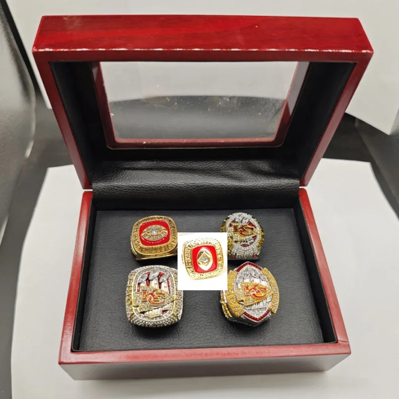 Низкая цена и модный новейший набор колец KC champion Набор из 7 предметов с кольцевой коробкой памятный подарочный