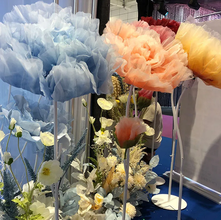 БОЛЬШОЙ электромеханический цветок Joyflower для открытия и закрытия, механический искусственный цветок с лампой для украшения дома и свадьбы