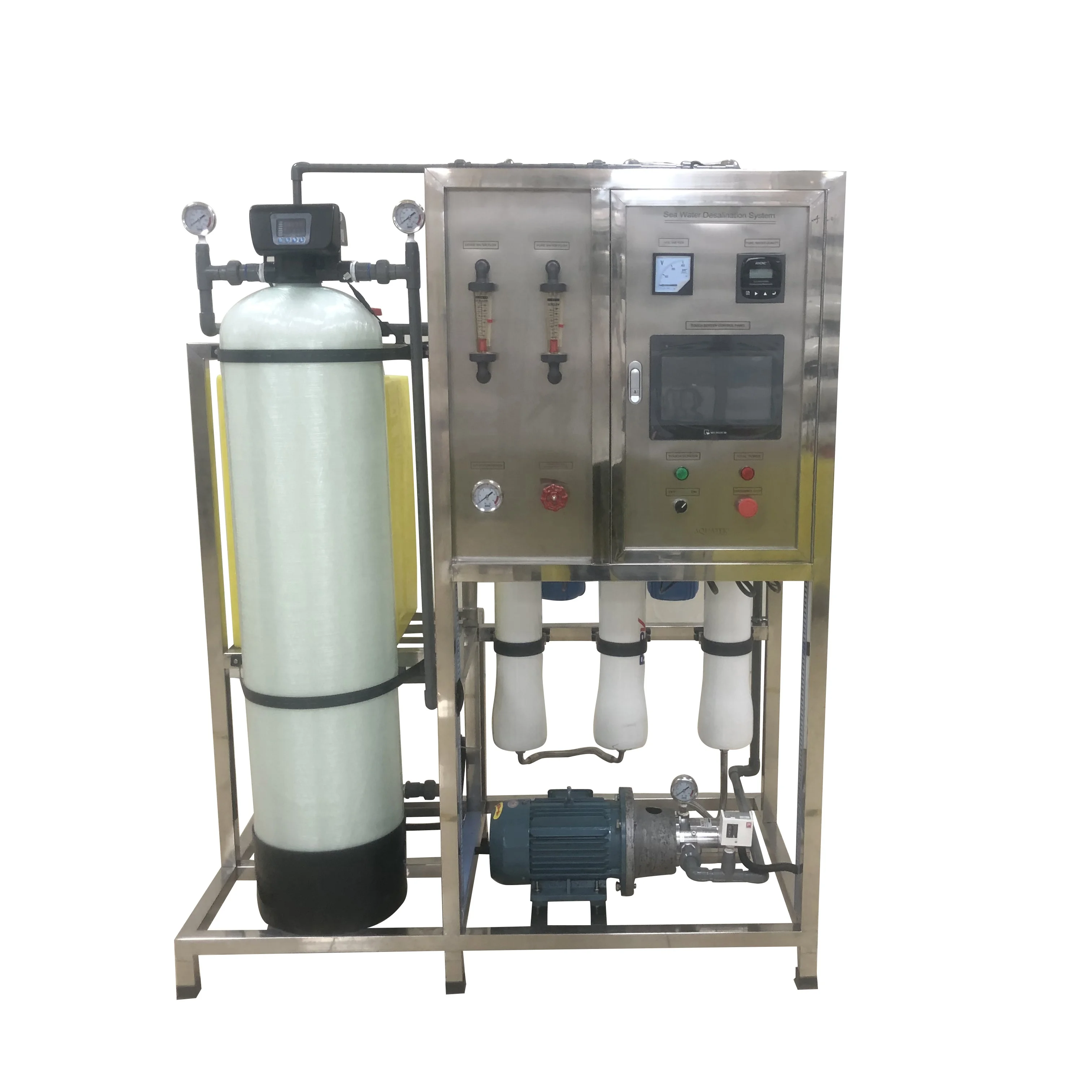 2500gpd 500L/H seawater reverse osmosis ro water desalination, water desalination machines drinking water purification plant