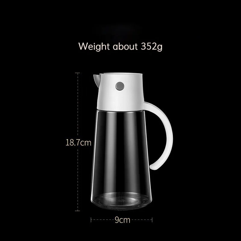 High End Wholesale 550ml 650ml Oil & Vinegar Soy Sauce Bottle Glass Kitchen Olive Oil Bottle