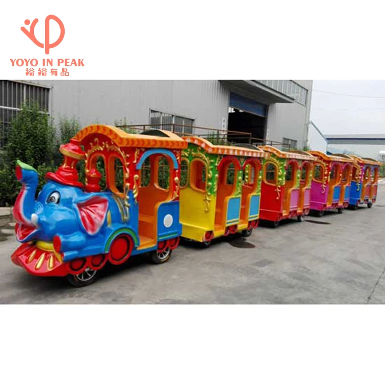 Kids Mini Elephant Train Ride Exciting Electric Train for Theme Park Entertainment