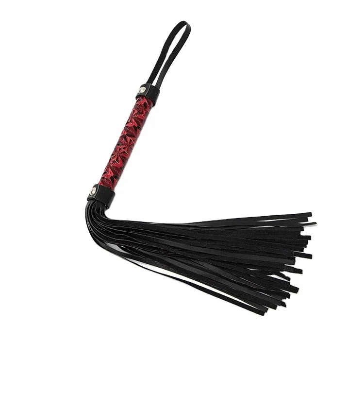 PU Leather Whip With Tassel Spanking Paddle Scattered Whip Knout Flirting BDSM Games Erotic Accessories Sex Toys For Adult