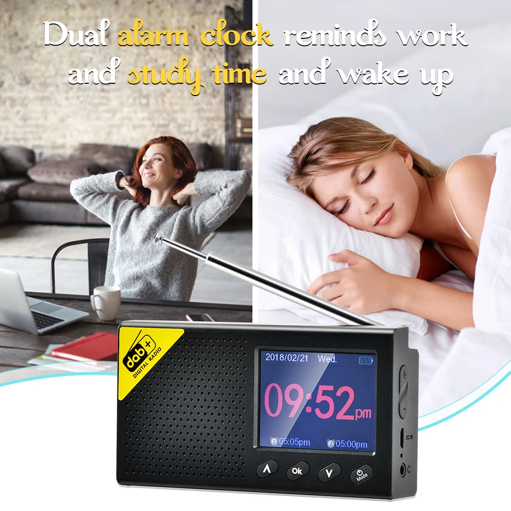 Портативный DAB /DAB + автоматический цифровой fm-радиоприемник