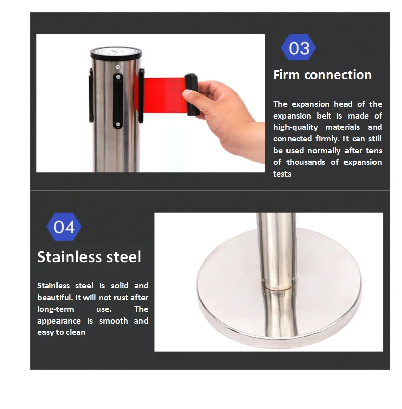 Wholesale Cheap Price Queue Stand Crowd Control Barrier VIP Pole Golden Color rope barriers