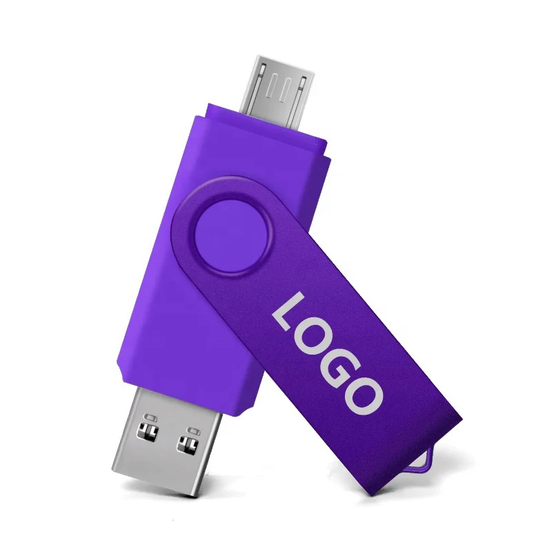 Low Price electronic gadgets Brand New pen Drive 16gb 32gb 64gb 128gb 2 in 1 Metal swivel OTG Usb Flash Drives