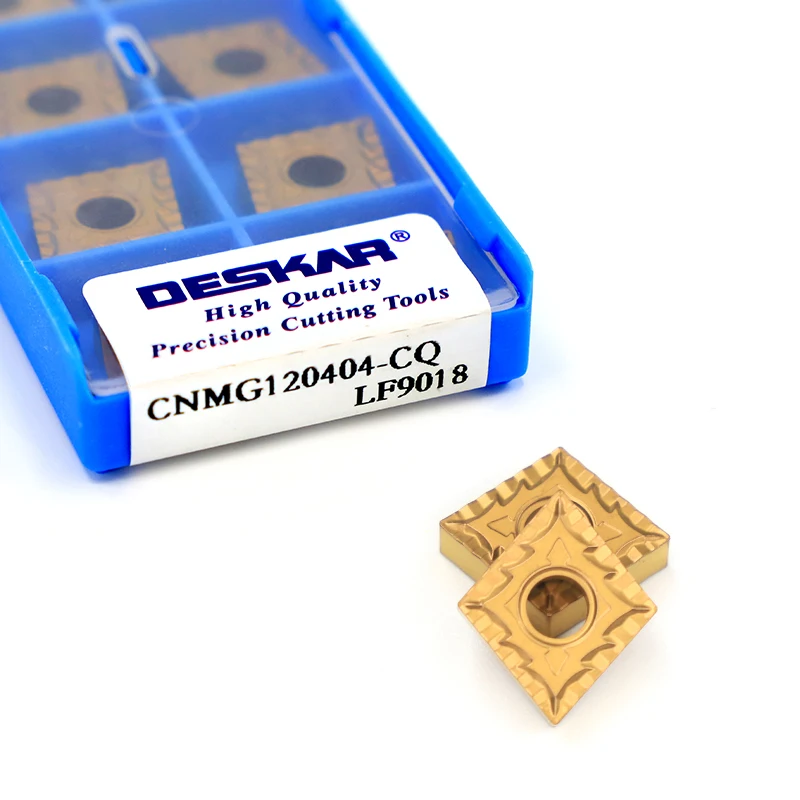 Deskar CNMG120404-CQ LF9018 CNMG торцевая фреза карбида токарный инструмент отрицательного карбидные Токарные вставки