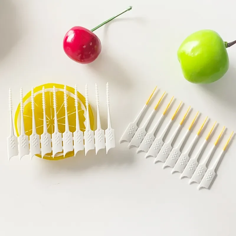 Disposable Silicone Interdental Brush Toothpick Adult Dental Tool Clean Plastic Material Rubber Interdental Pick Children