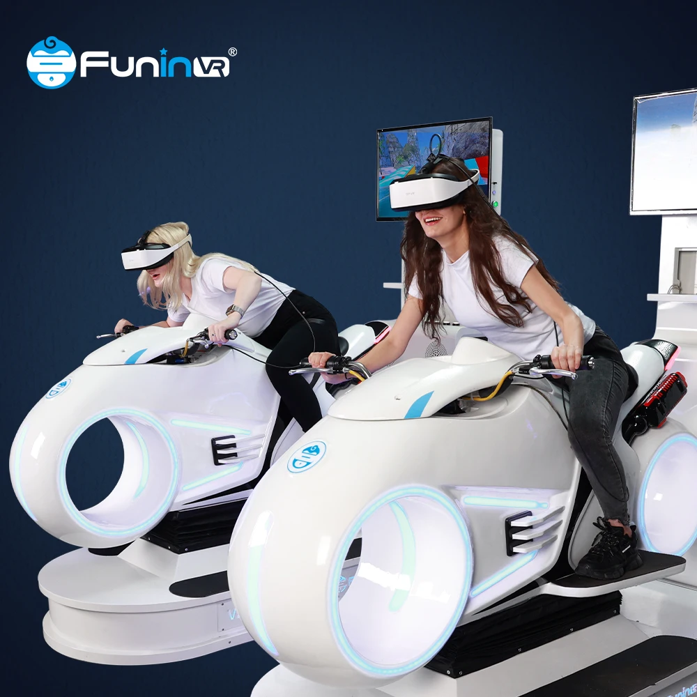 Funin VR moto 9D Car Racing Electric Motorcycle Game With VR Glasses For Private Theater