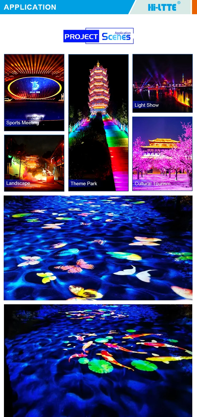 ip65 200w led gobo logo projector light