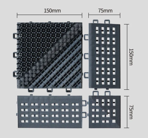 Manufacturers Top Quality EVA Modular Brush Mat Interlocking Entrance Mat Staircase Mat Interlocking Floor Doormat