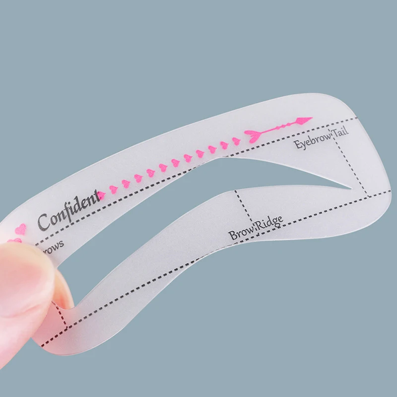 Cangli Beauty Eyebrow Definer Powder Stamp Makeup with 10 Reusable Stencils