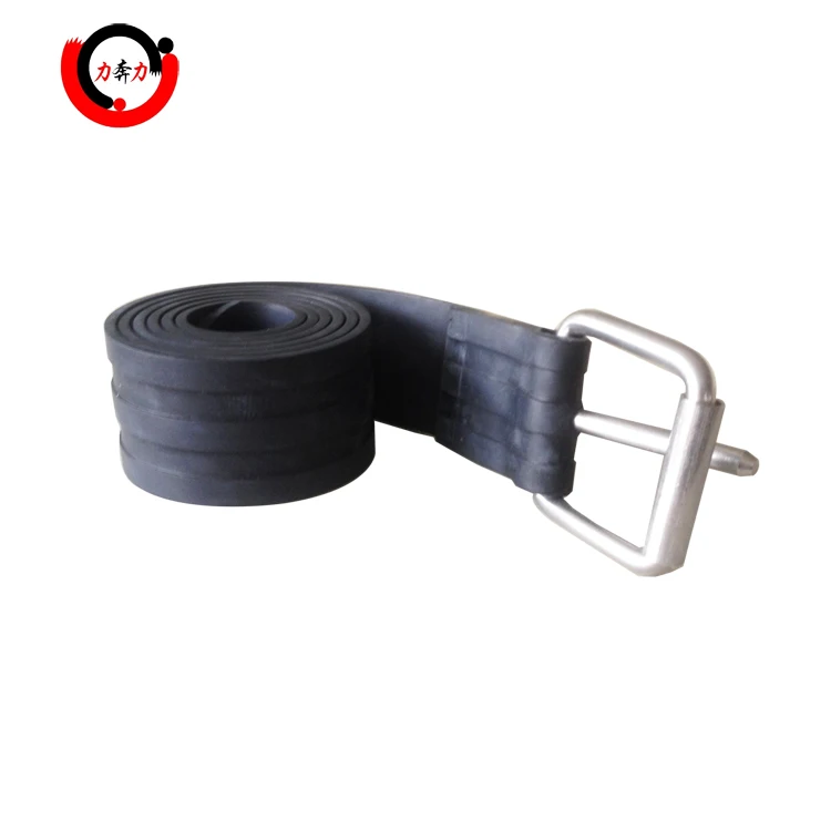 Heavy duty rubber weight belt for free diving and spearfishing