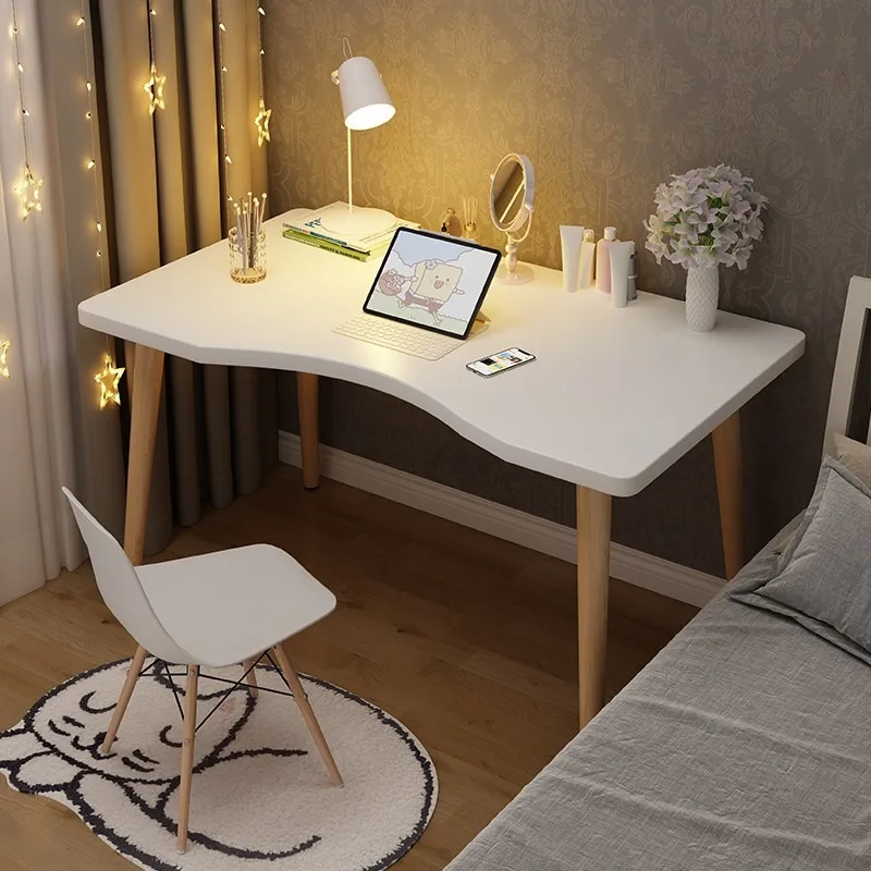 High-Quality Modern Simple White 15 Degree Comfortable Arc Computer Desk For Study Room