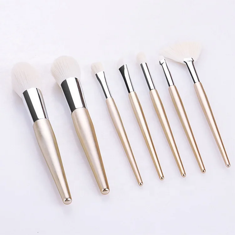 
Unicorn Purple Chrome Pro Profiesinal Makeup Brushes Set Elf Single Logo Set 24 Pcs 7Pcs Plastic Handle Makeup Brush 