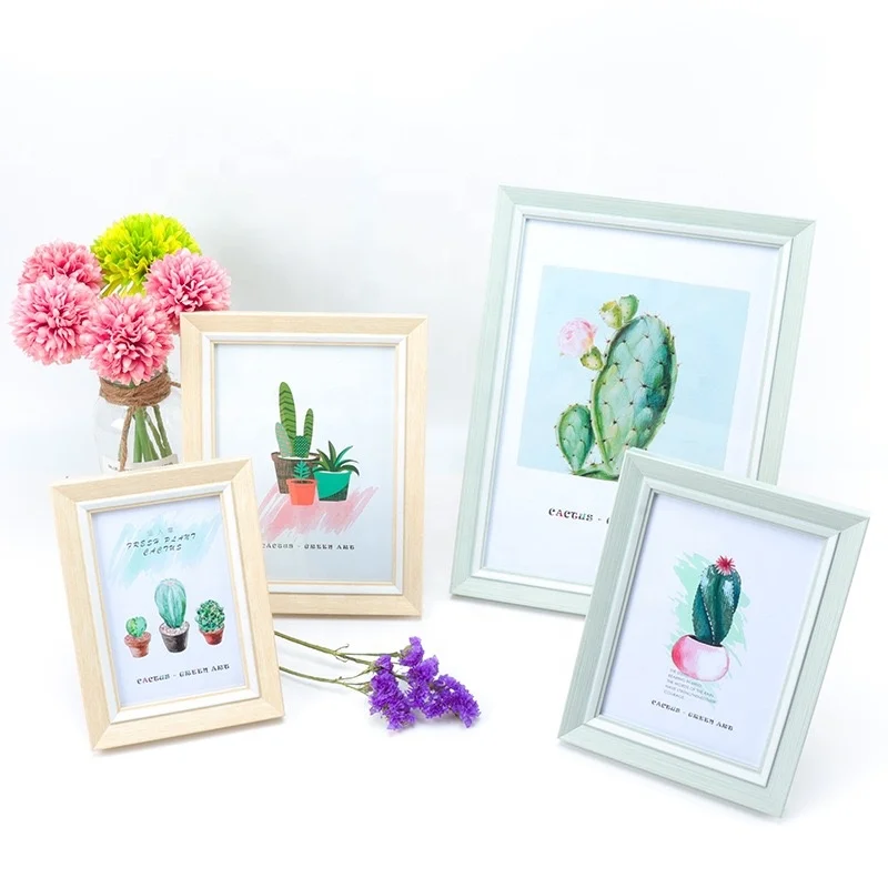 Simple Style Polystyrene Plastic Picture Photo Frame A4