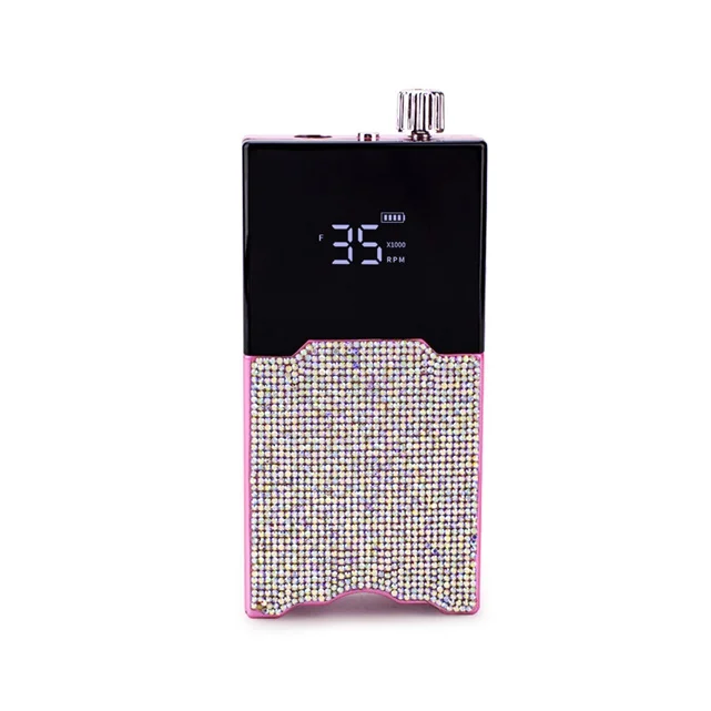35000RMP Portable Diamond Drill Bit Set Nail Manicure Set File Nail Pen Machine Set Kit Nail Drill Machine With Charge base