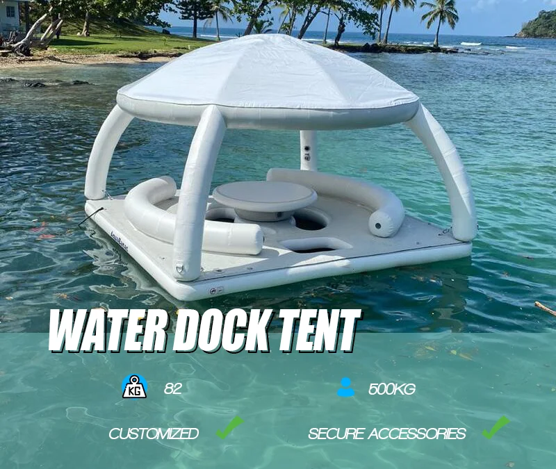 Favorite 2024 Cheap Price Aquatic Sport Inflatable Auqu Banas water floating tent Platform Wholesale