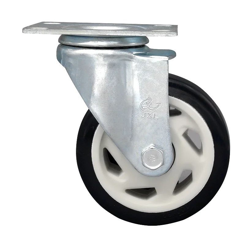 JXL factory direct sales 4 inch medium - sized through wheel industrial medical tool cart universal caster