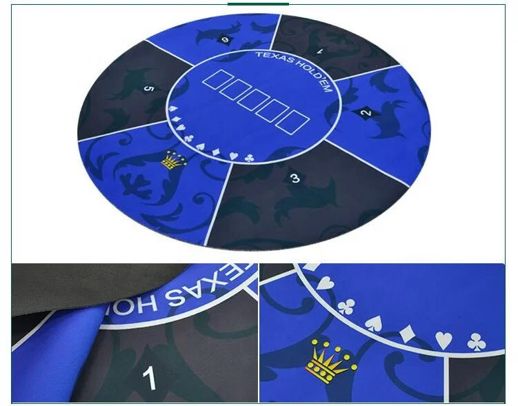 
Round Rubber Backed Table Poker Gambling Mat custom printing rubber game mat 
