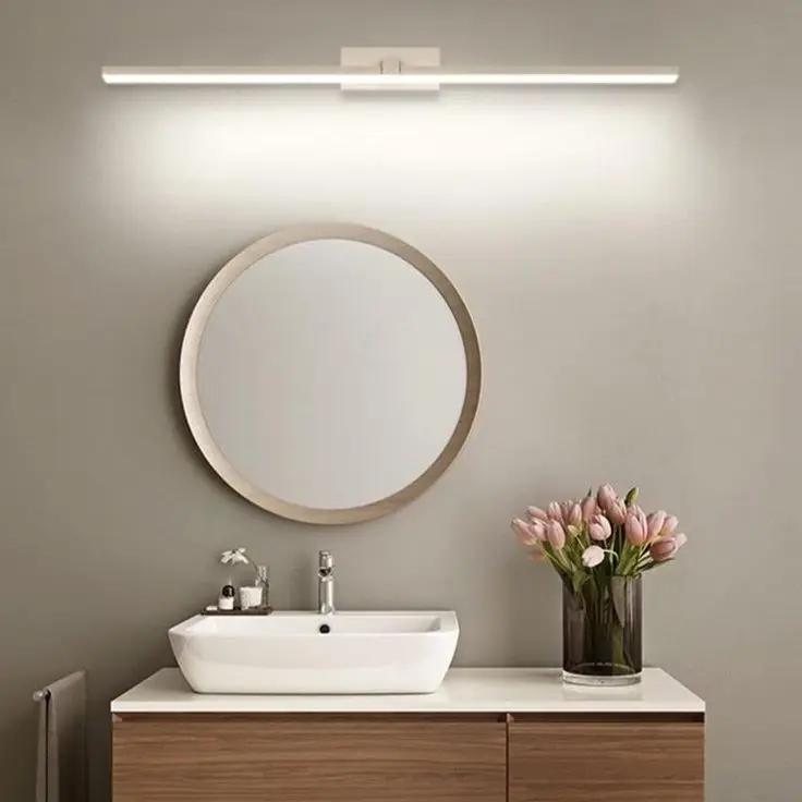 European indoor Style lights Villa Hotel Home Bathroom washroom Vanity lamp Longer Rectangle LED wall mirror light