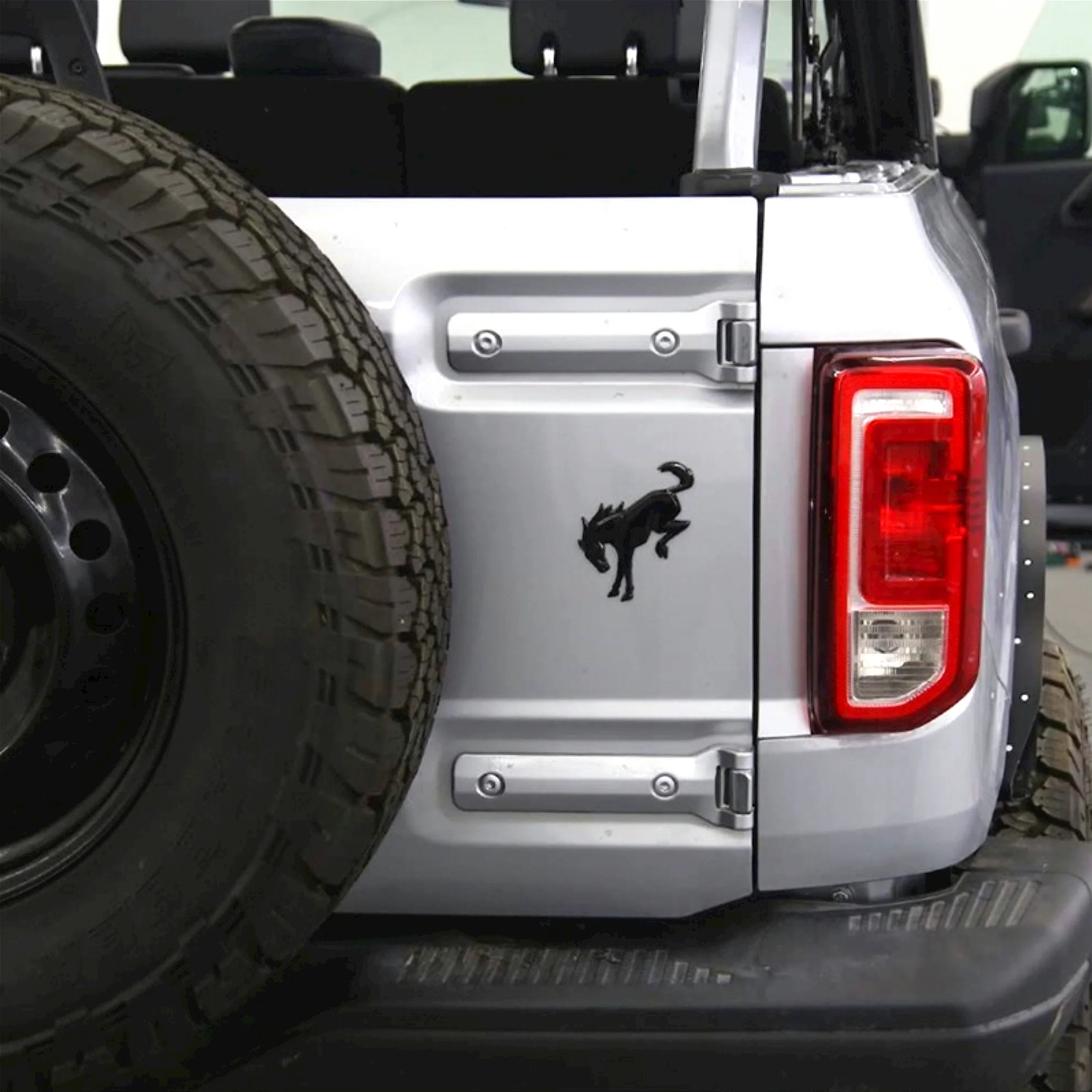 3D Emblem Decals Stickers Vinyl Rear Emblem Black ABS Tailgate Compatible with Ford Bronco Sport Accessories 2020+
