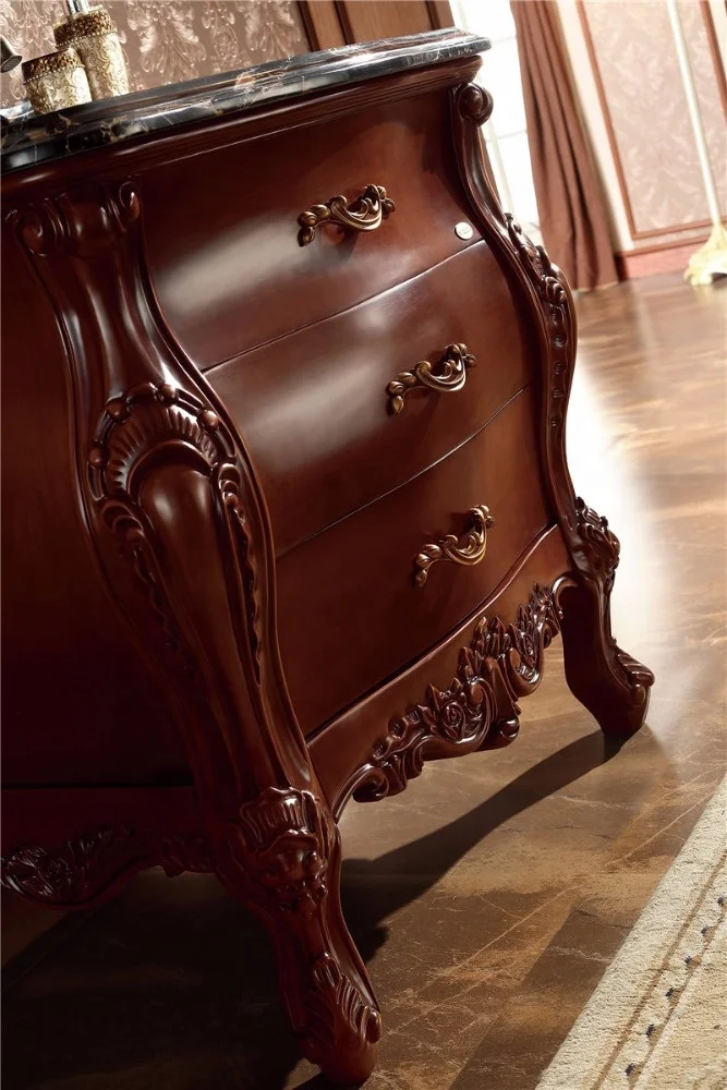 Solid Wood clearance bathroom vanities luxury baroque bathroom vanity