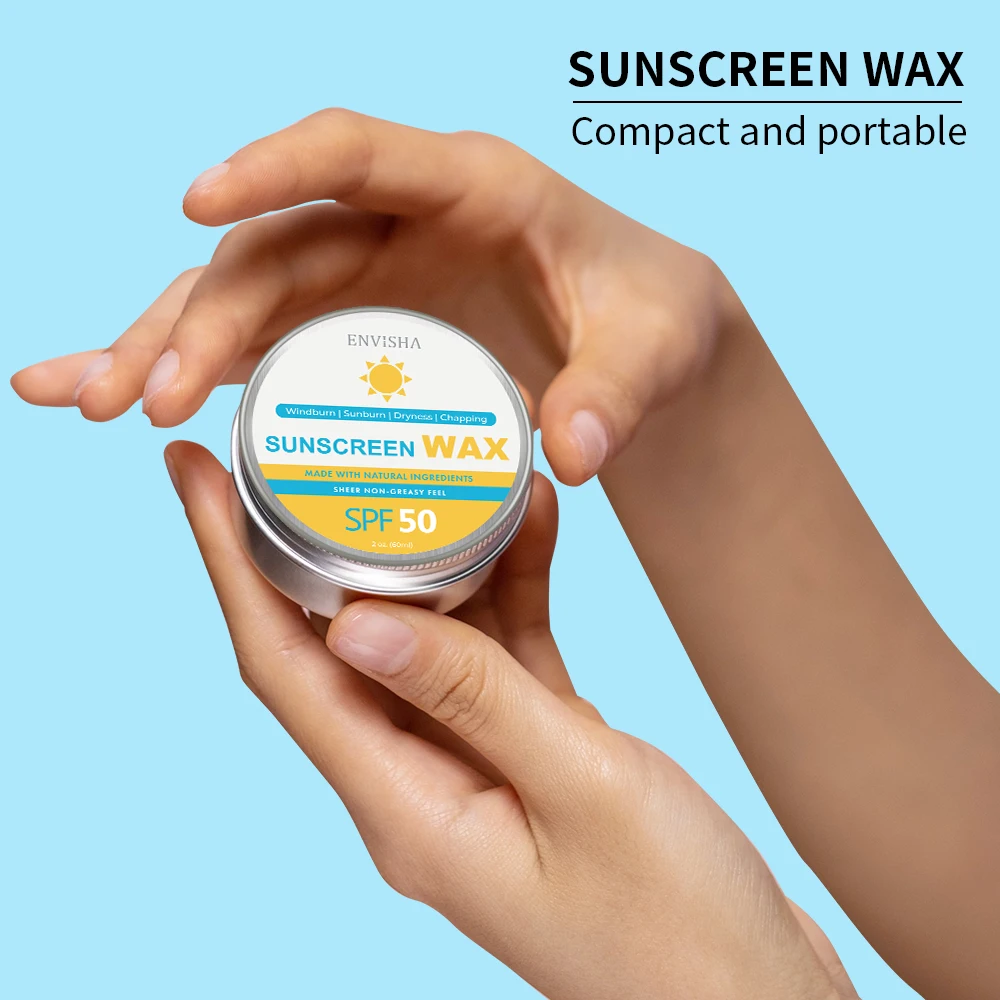 Vegan Long Lasting Portable UVA UVB Sunscreen Cream Soothing Sun Protection Balm