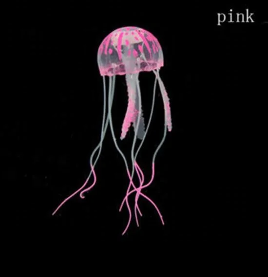 
Small Size Fluorescent simulation jellyfish Accessories Artificial Jellyfish Fish Tank Aquarium landscaping 