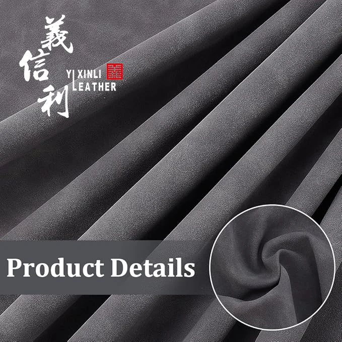 Frosted Black Soft Faux Suede Leatherette PU Sheets - Ideal for Handicraft DIY, Photography Backgrounds, and Decorative Projects