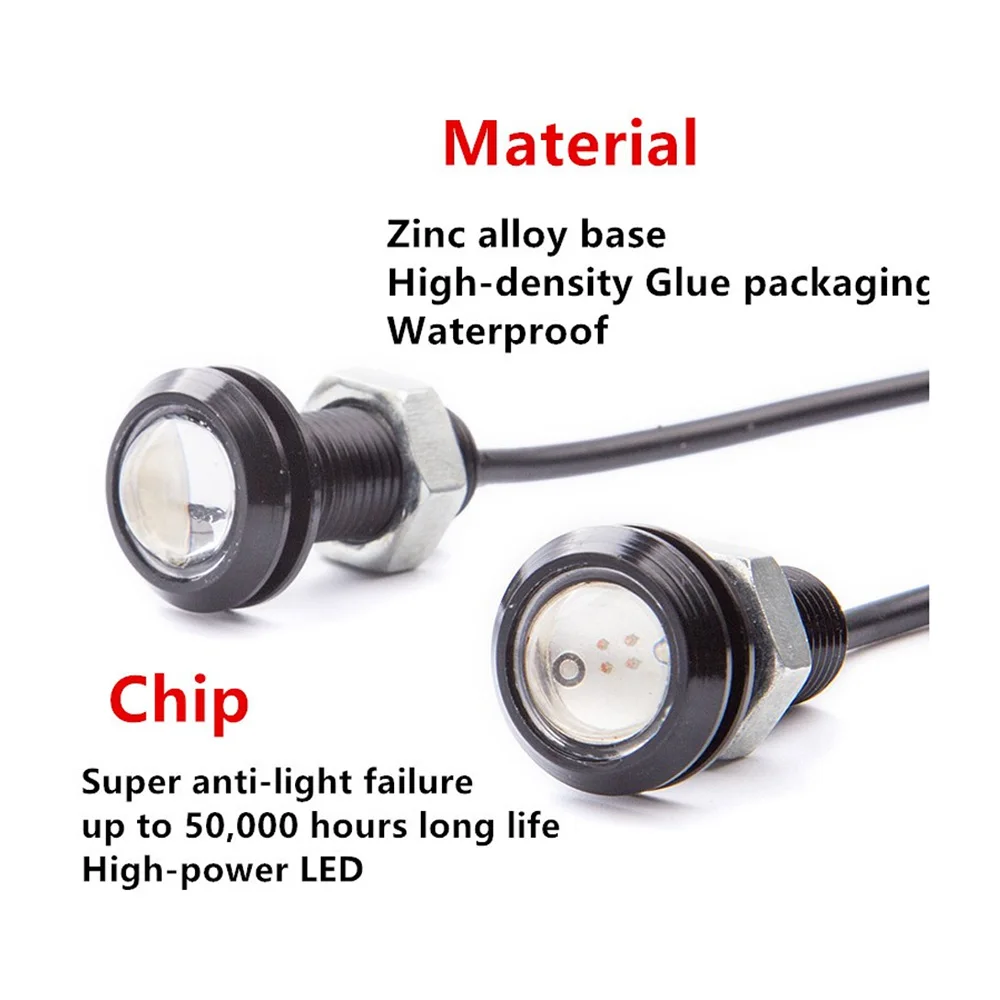 23Mm Strobe Flash Eagle Eye Lamp Led Daytime Car Motor Led Tail Lamp