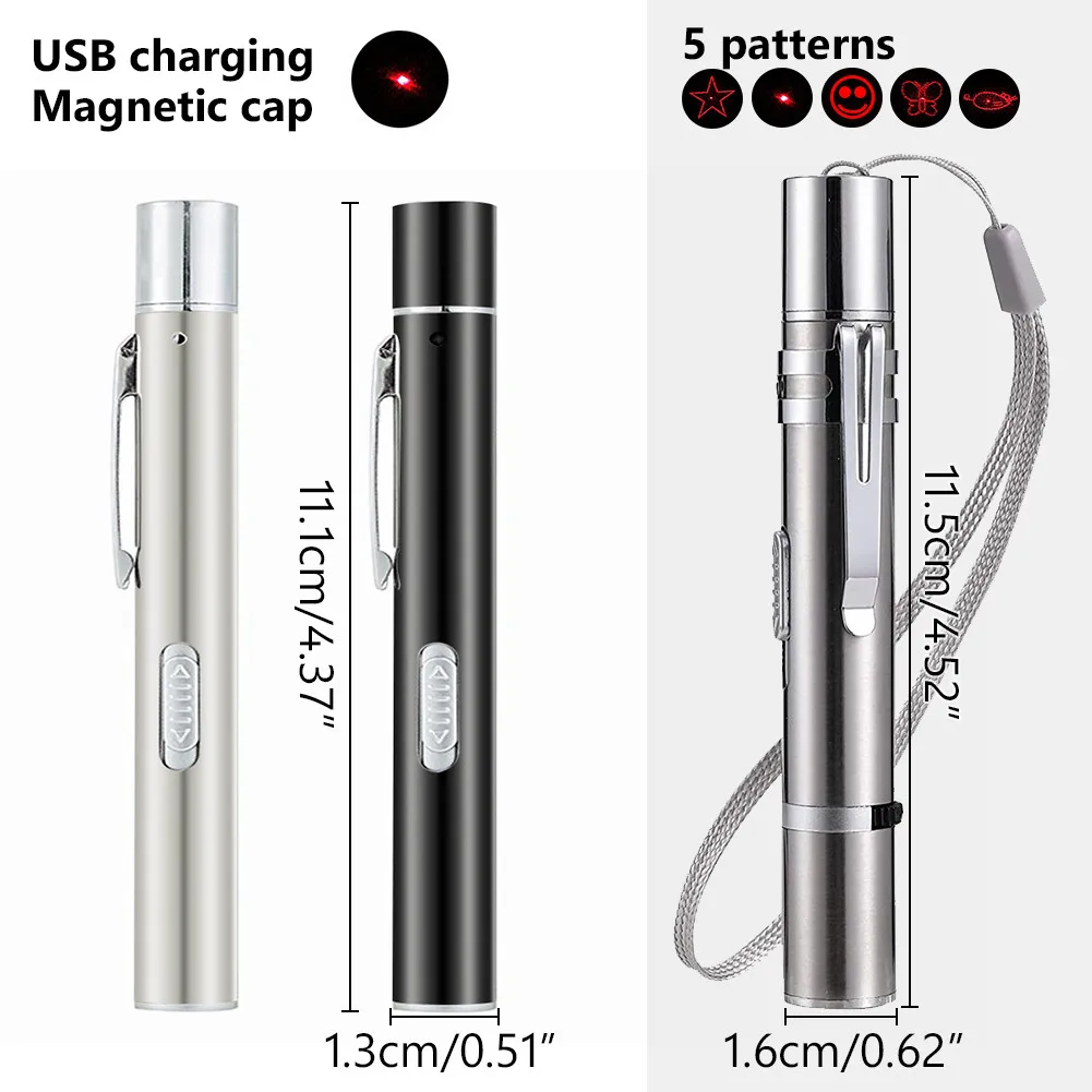 Оптовая продажа товары для домашних животных игрушка с usb-зарядкой лазер кошек 5 моделей фиолетовые световые лазерные игрушки