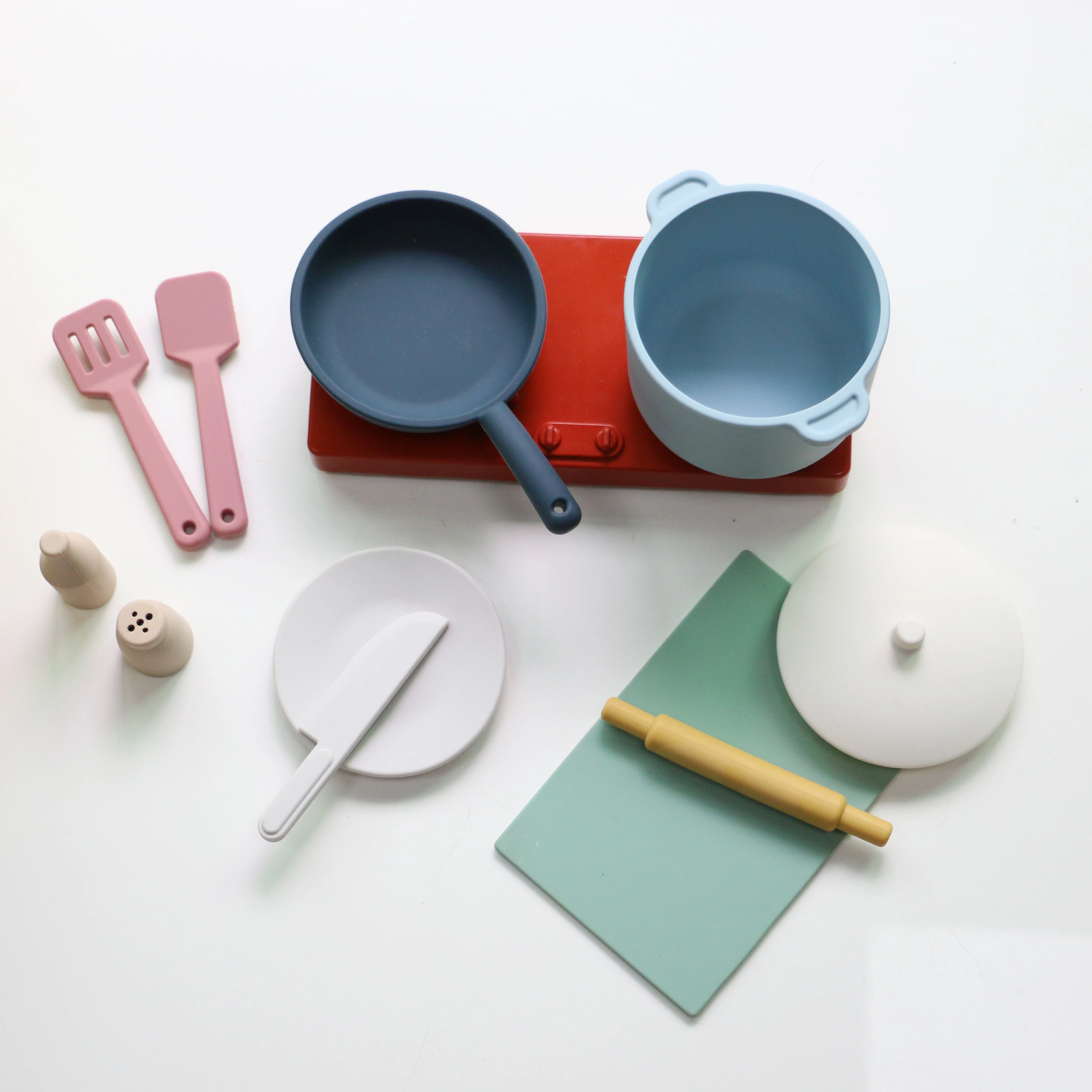 Factory New Arrival Pretend Play Set Kids Kitchen Toys Montessori Education Silica Gel Kitchen Silicone Baby silicone babi Toy