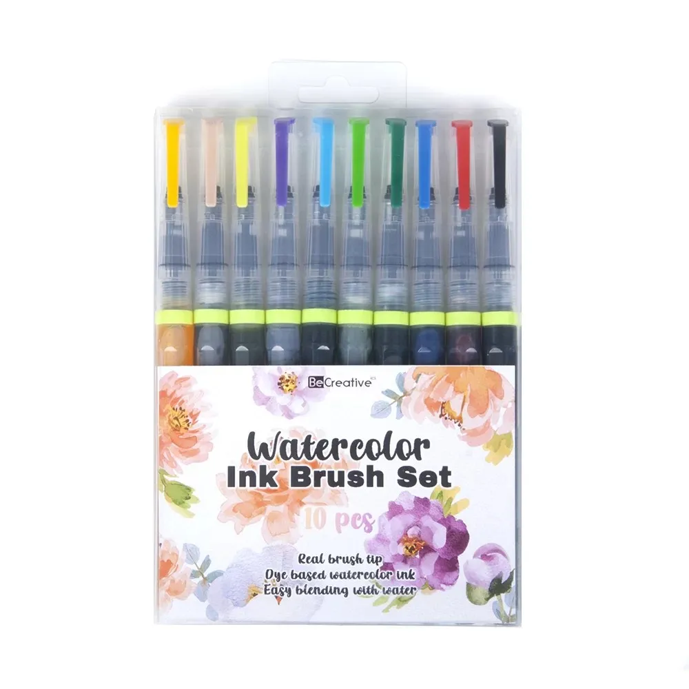 Superior Factory 5 pcs and 10 pcs Set High Quality Artist Art Drawing Watercolor Ink brush Pen