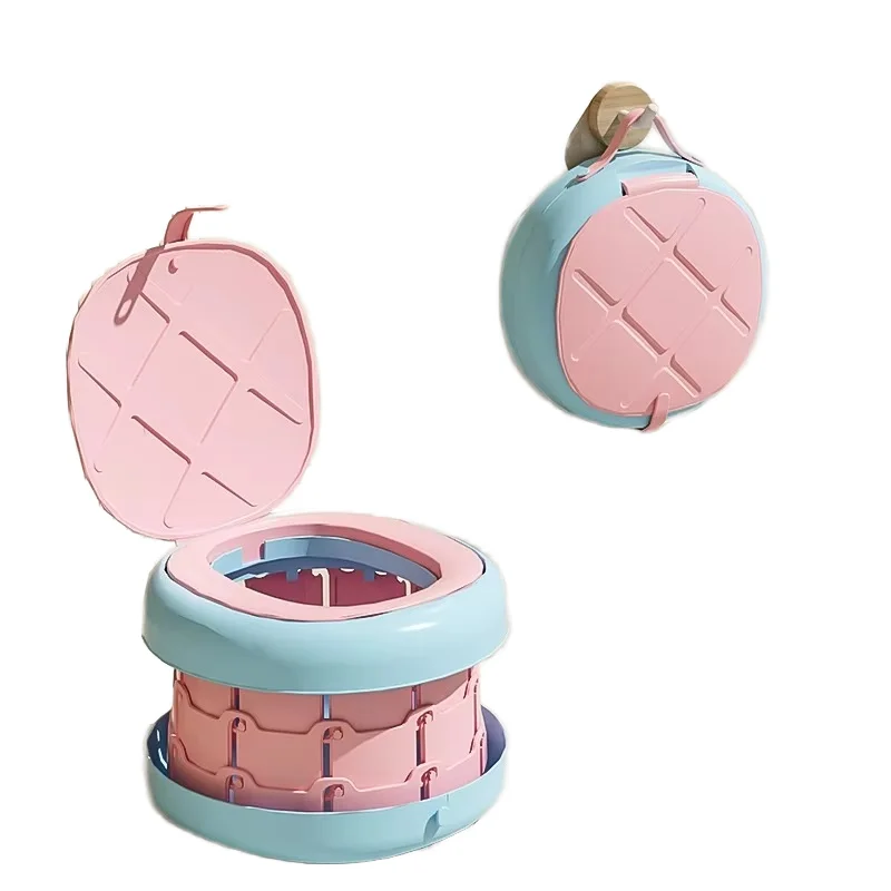 Baby Product Plastic Folding Toilet Seat For Kids Travel Portable Outdoor Auxiliary Potty Training Toilet