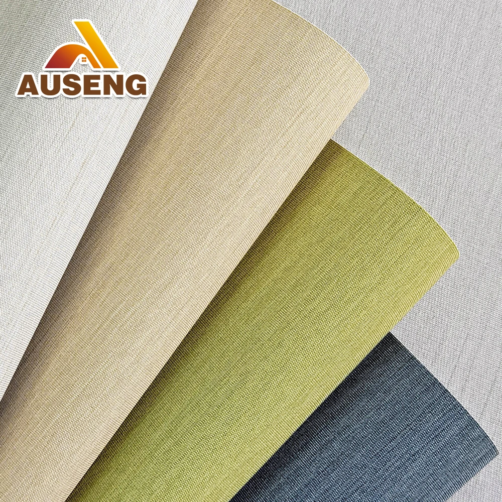 New Design Modern Apartment Fabric Wallpaper PVC Wallpaper 20OZ Vinyl Wallcovering For Commercial Project