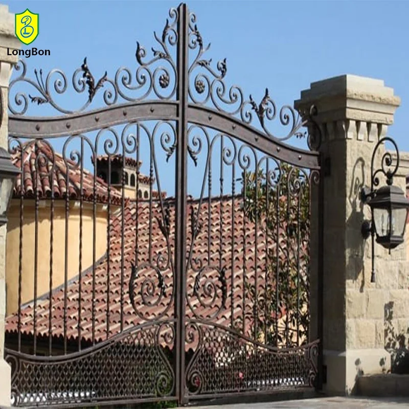 Hot Selling Iron Main Gate Handmade Forged Iron Gate