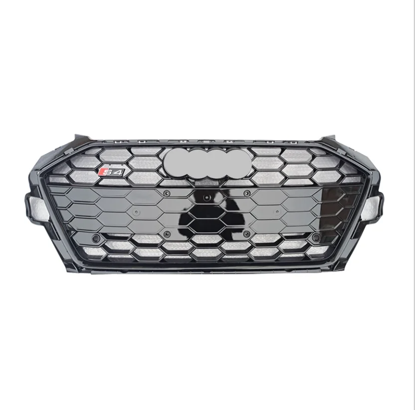New Arrival Honeycomb Front Grill For 2020 2021 Audi A4 Upgrade S4 Style Car Auto Parts Mesh Grille