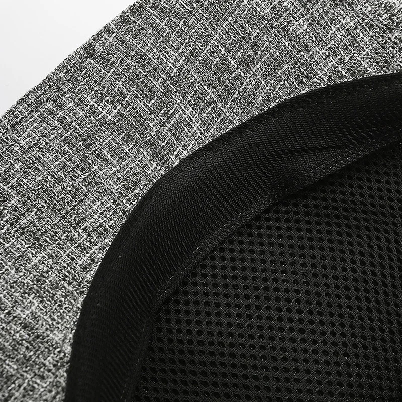 High Quality Cotton Canvas Embroidery Beret Men Casual Peaked Berets Hat