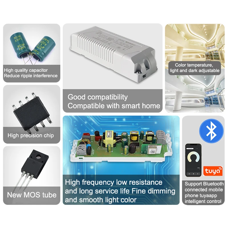 Dimmable LED Driver power supply Compatible AC Wall Dimmer for Light
