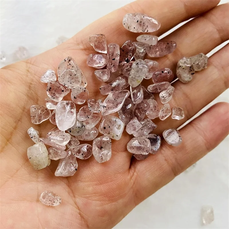 Hot Sale Natural Dragon Fruit Tumbled Stone Pitaya Crystals Gravel for Healing Decoration