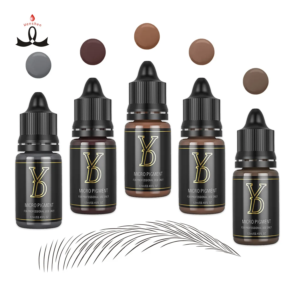 YD Liquid Nano Micro Micropigmentation Tattoo Ink Organic Permanent Makeup Pigments REACH,ResAp2008 Standard