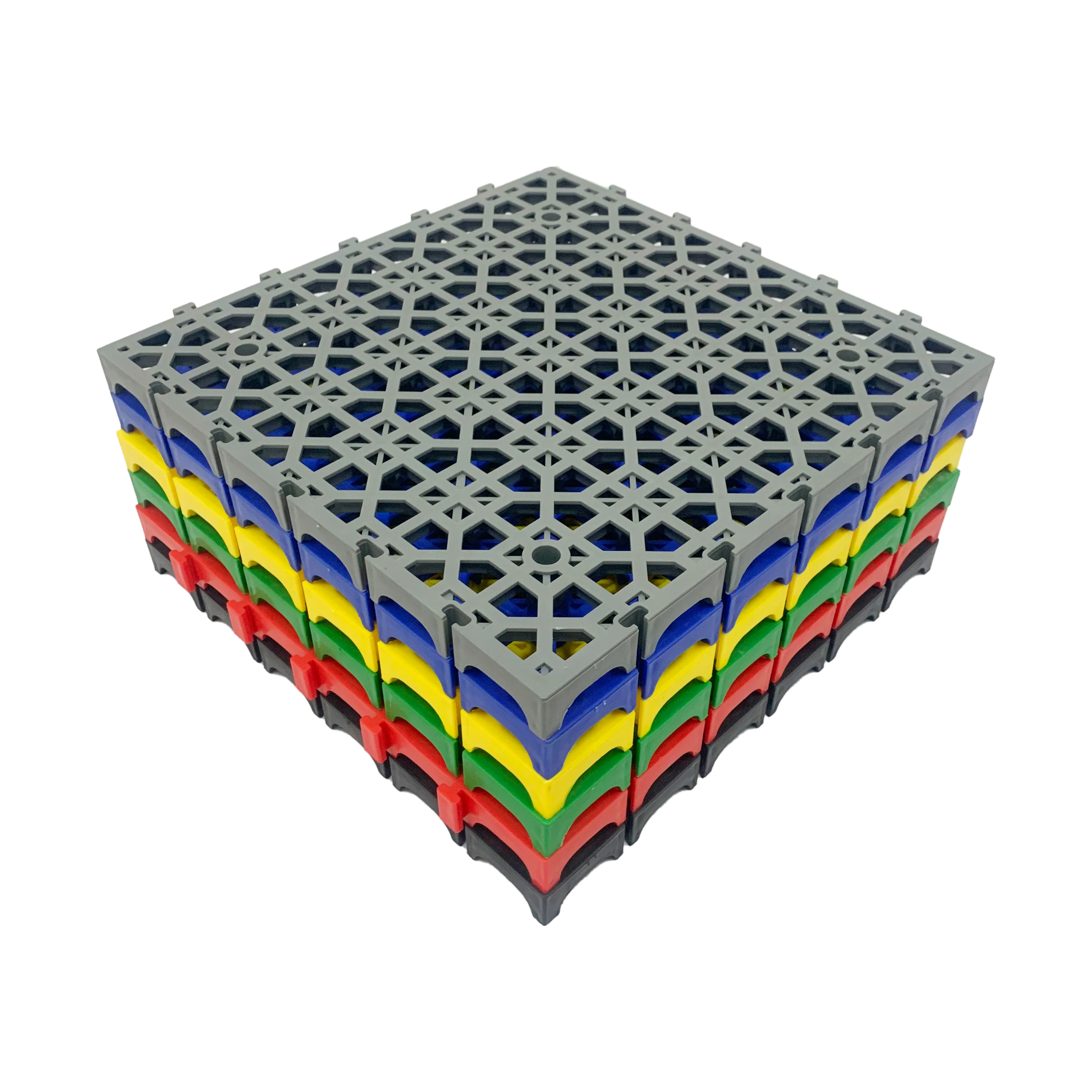 New innovative Rigid Modular Car Wash Drainage Plastic PP Interlocking Garage Floor Tiles for Car Parking/wash Garage Flooring