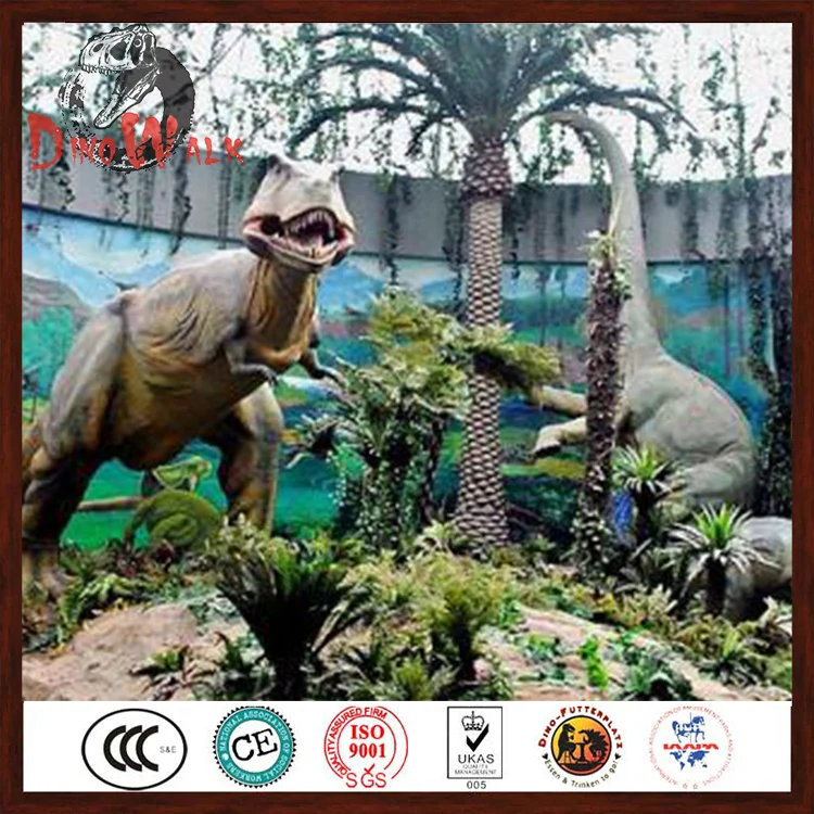 Dino Walk Роботизированная модель динозавра в натуральную величину аниматронный Динозавр для выставочного парка развлечений
