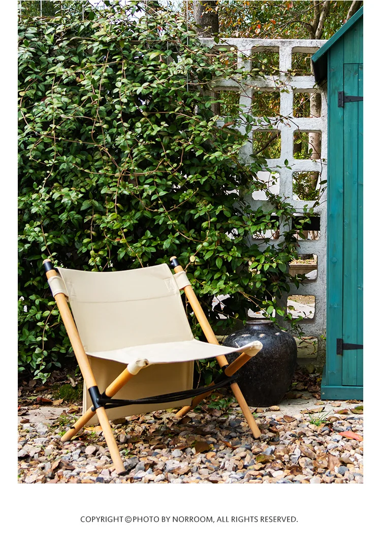 Relaxing lightweight wooden foldable beach camping canvas chairs outdoor custom 2.7KG folding hiking camping chairs