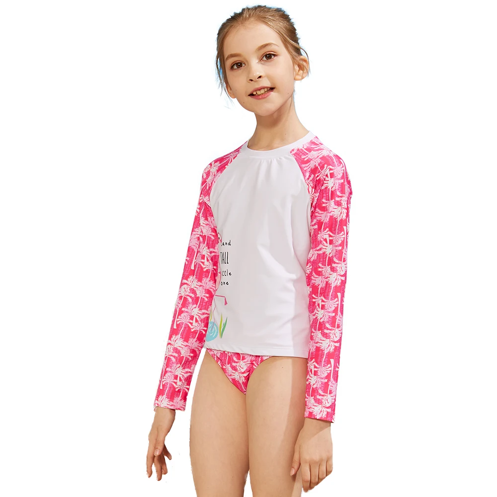 
Long Sleeve Bikini Kids Swimwear Child Swimsuit Girls Swimsuits Little Girl Rash Guard 