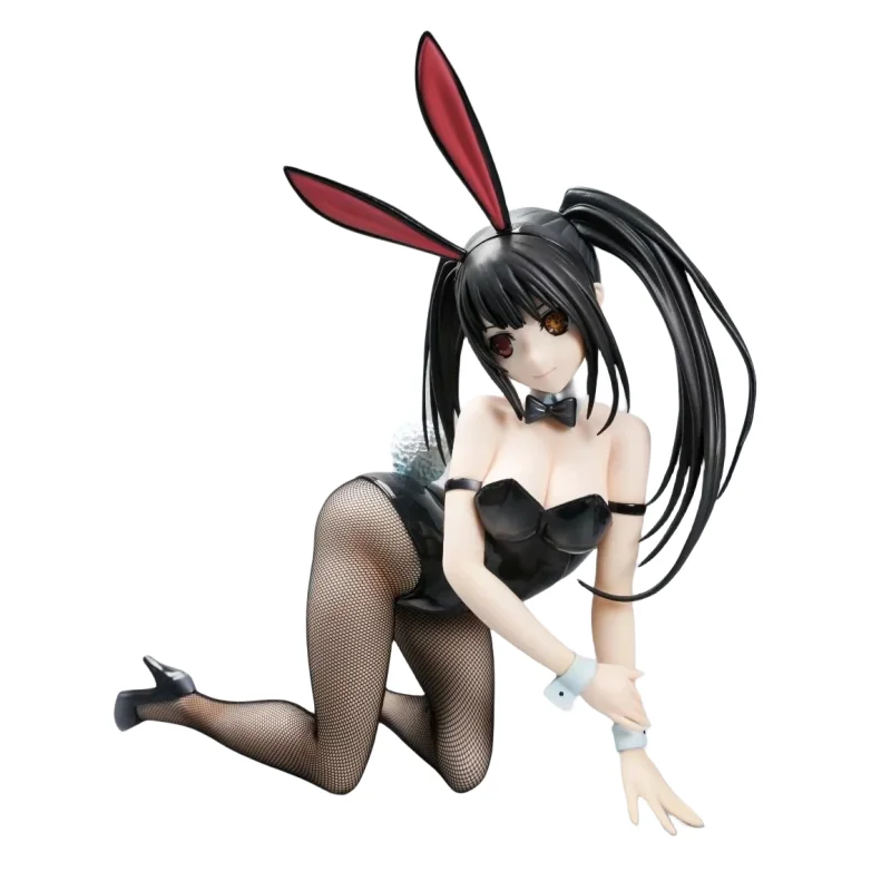 Новый стиль хентай ПВХ 27 см Tokisaki Kurumi статуи игрушки аниме черный шелк девушки сексуальные фигурки