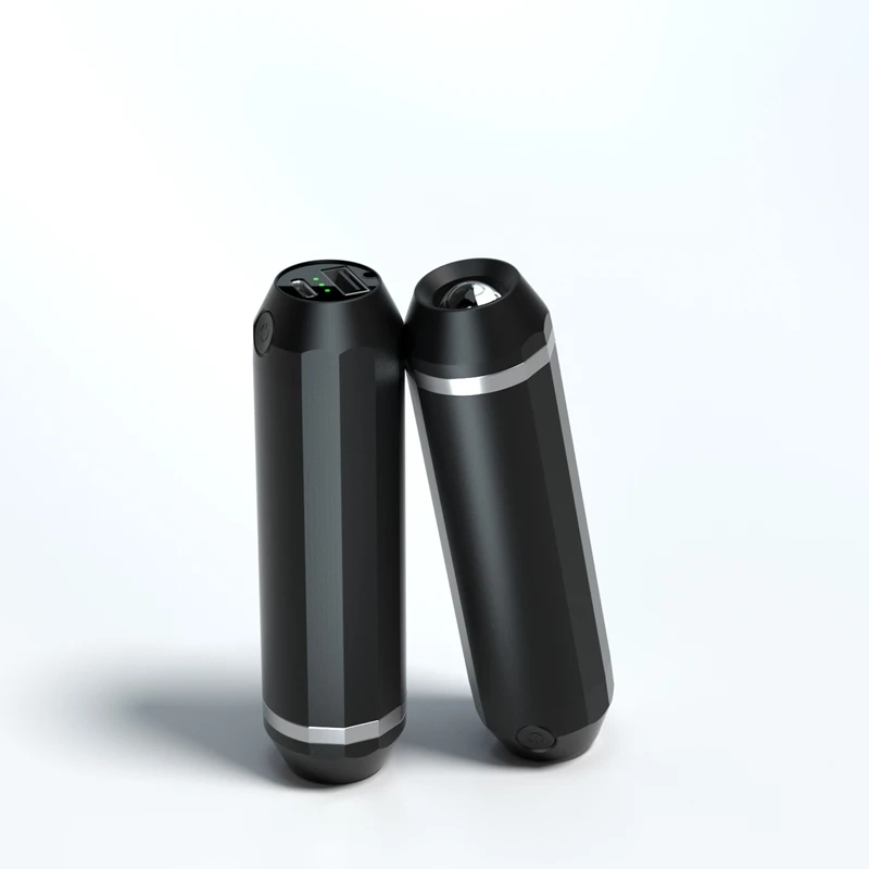 Portable Rechargeable Hand Warmers 2Packs Magnetic Electric Hand Heater 3 Levels Heat USB Hand Warmers with Flashlight